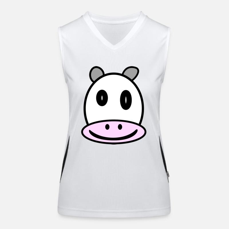 cow's head Women's Functional Contrast Tank Top