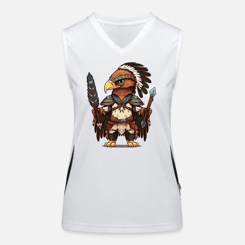 Adlerkrieger-Stolz Funktionelles Kontrast-Tank Top für Frauen