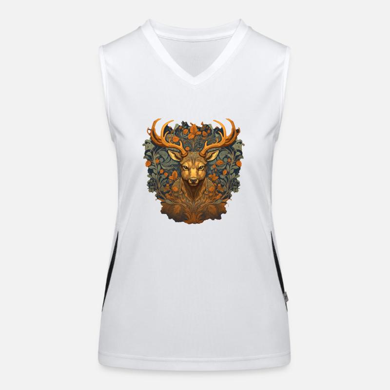Hirsch Funktionelles Kontrast-Tank Top für Frauen