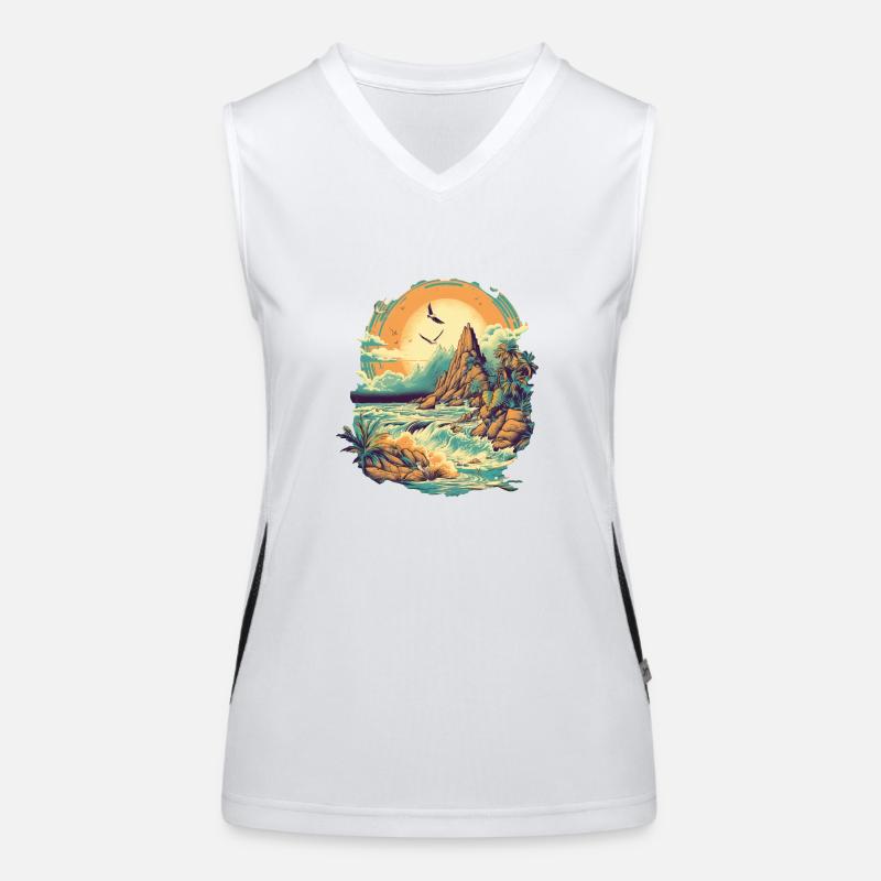 Beach Women's Functional Contrast Tank Top