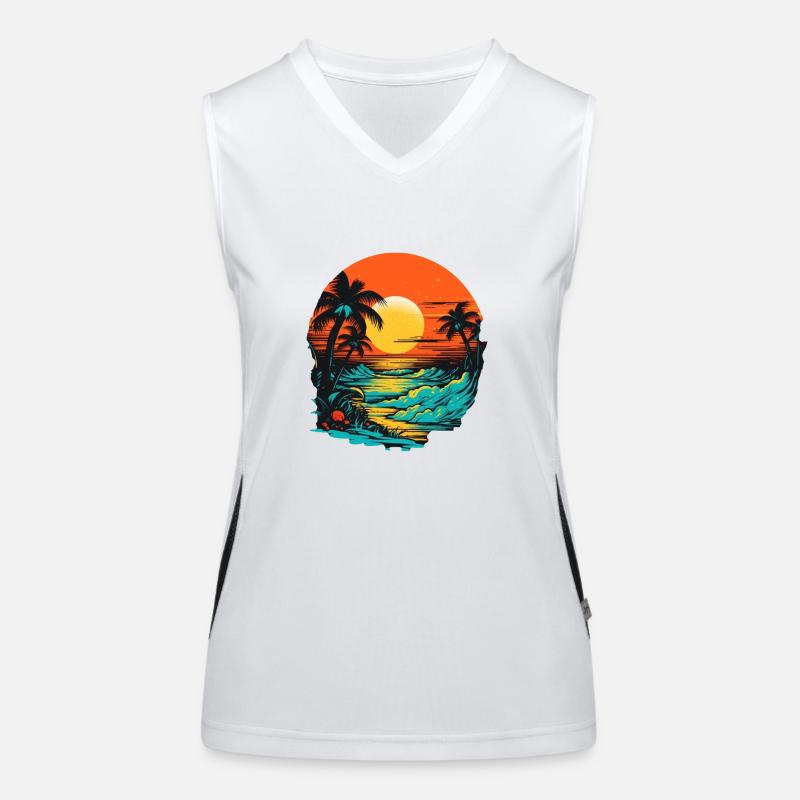 Beach Women's Functional Contrast Tank Top