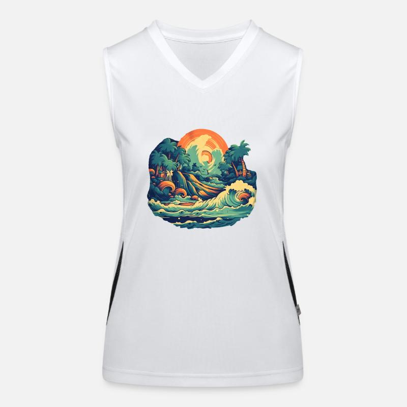 Beach Women's Functional Contrast Tank Top