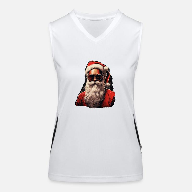 Père Noël Débardeur respirant contrasté Femme