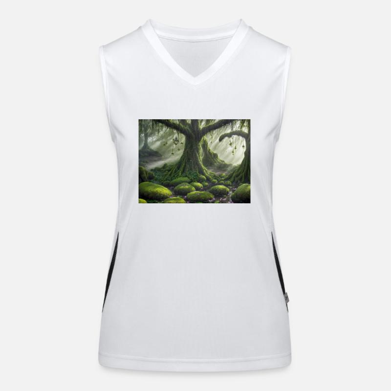 Waldgeister Funktionelles Kontrast-Tank Top für Frauen