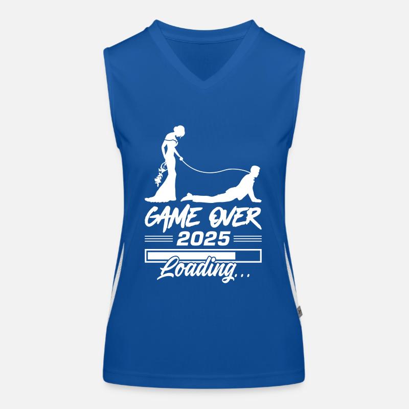 Hochzeit Loading 2025 Game Over Funktionelles Kontrast-Tank Top für Frauen