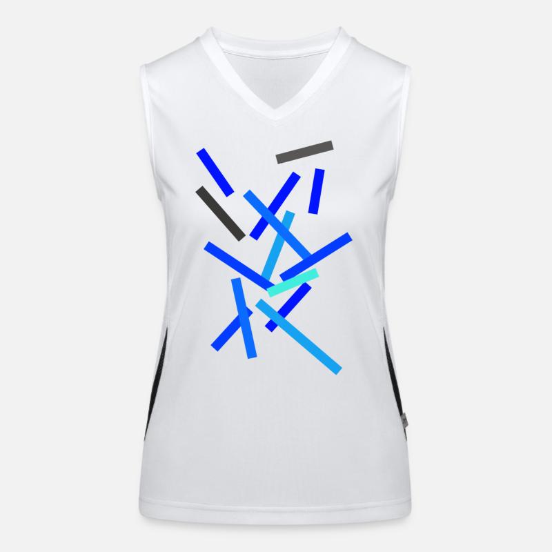 Muster Minimal - Style Design Funktionelles Kontrast-Tank Top für Frauen