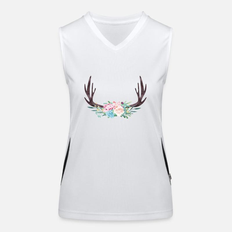 wreath_77A Women's Functional Contrast Tank Top