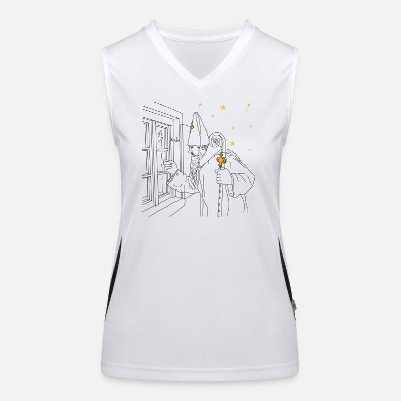 Christmas St. Nicholas Advent Women's Functional Contrast Tank Top