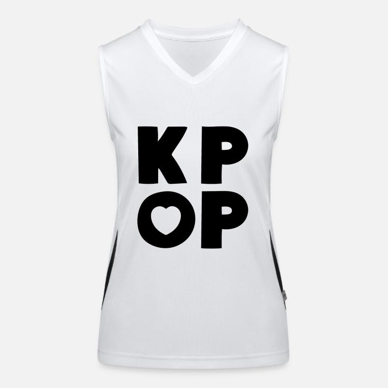 K-Pop Musik Liebe Funktionelles Kontrast-Tank Top für Frauen