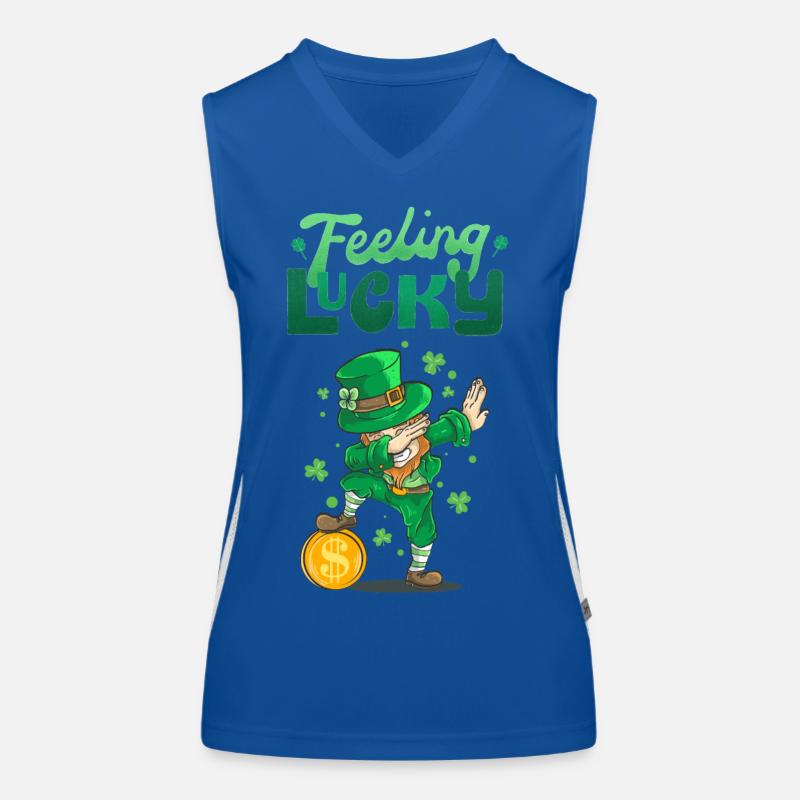 Bonne Saint-Patrick. La Saint-Patrick! Débardeur respirant contrasté Femme