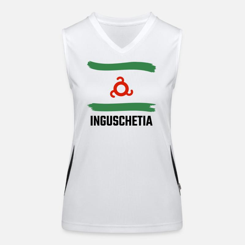 Ingouchie Ingouchie Drapeau ingouche Ing Débardeur respirant contrasté Femme