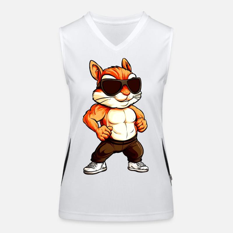 Cool chipmunk Women's Functional Contrast Tank Top