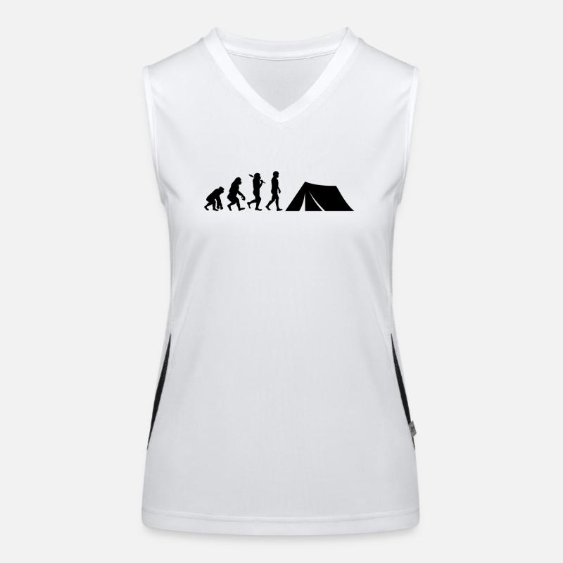 Zelten Evolution Camping Funktionelles Kontrast-Tank Top für Frauen