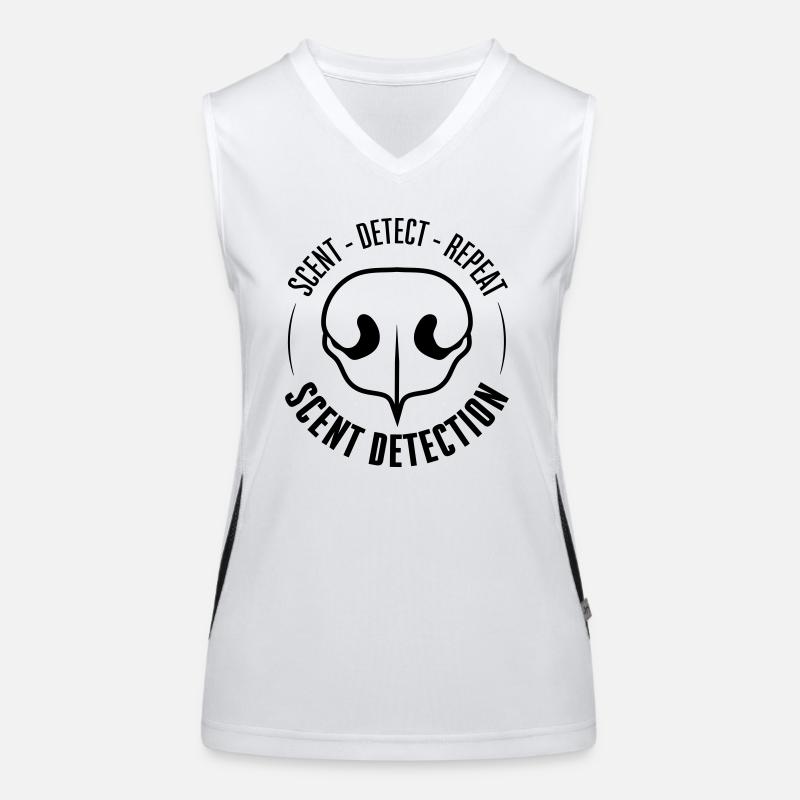 SCENT DETECTION Hundetraining Hunde Suchhunde Funktionelles Kontrast-Tank Top für Frauen