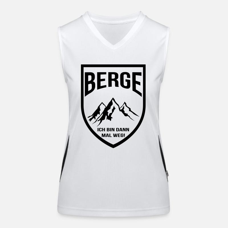 Berge ich bin dann Mal weg Funktionelles Kontrast-Tank Top für Frauen