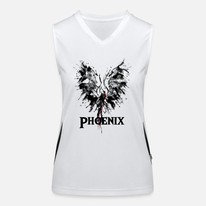 Phoenix du dessin cendres idée cadeau Débardeur respirant contrasté Femme