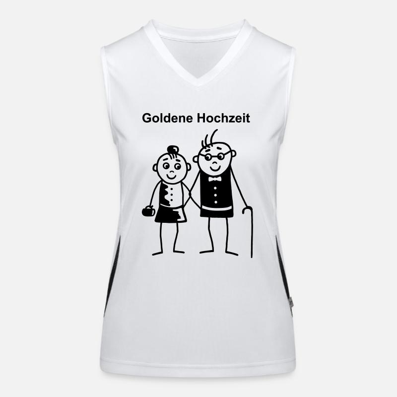Golden Wedding Women's Functional Contrast Tank Top