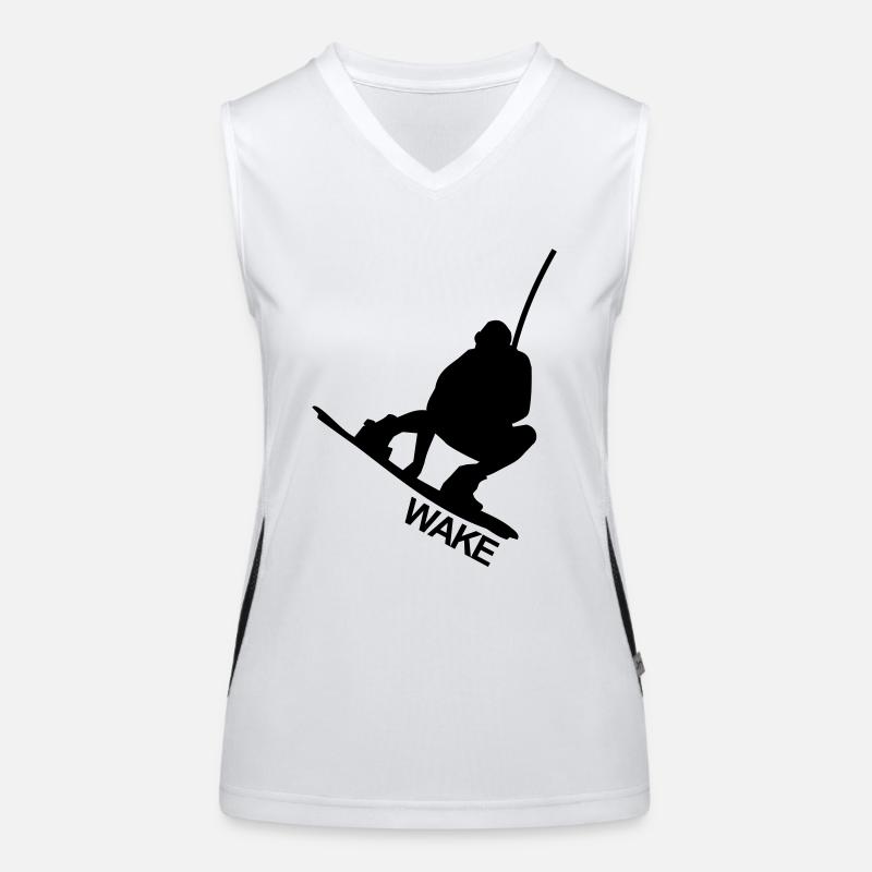 WAKEBOARD, WAKE, WATER, CABLE, Raley, WATER, Women's Functional Contrast Tank Top