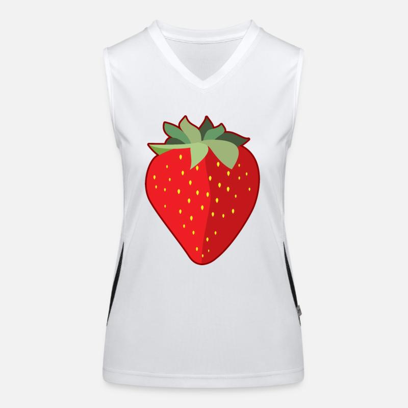 Fraise Débardeur respirant contrasté Femme