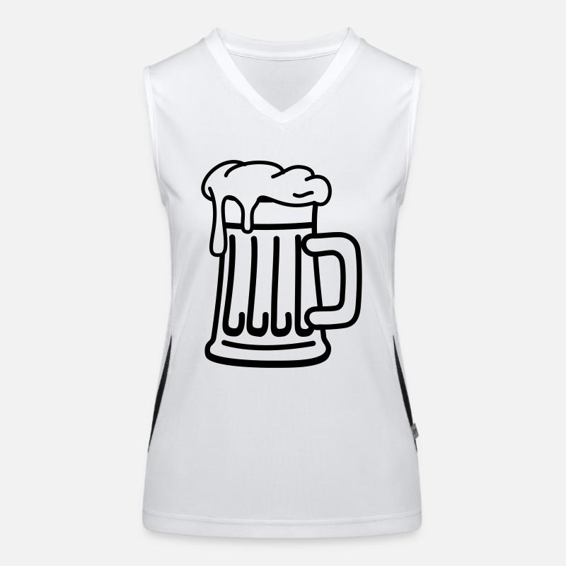 bier_f1 Débardeur respirant contrasté Femme