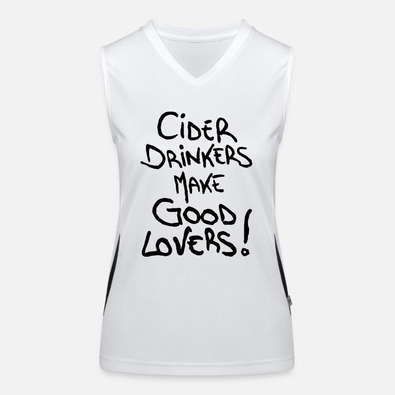 Cider Drinkers make good Lovers Cider Fruit Wine Women's Functional Contrast Tank Top