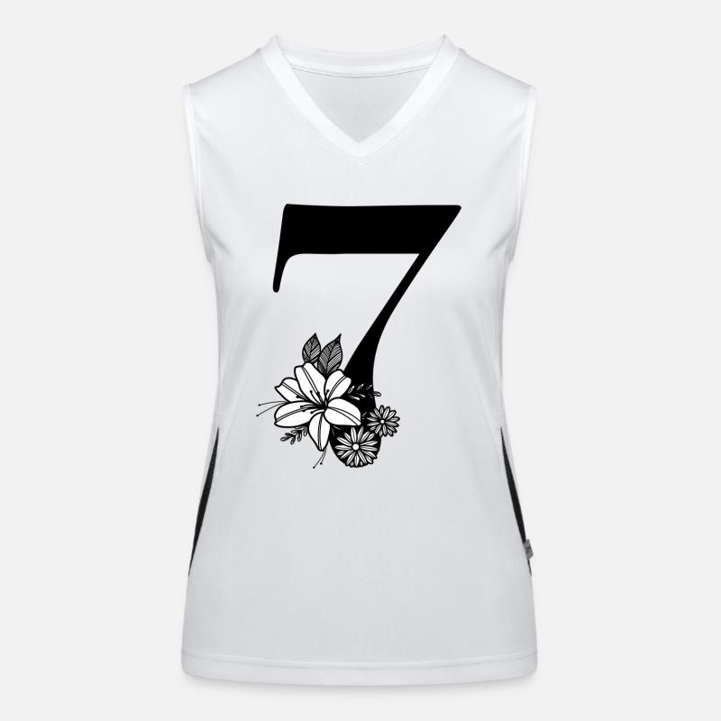 Number 7 Women's Functional Contrast Tank Top