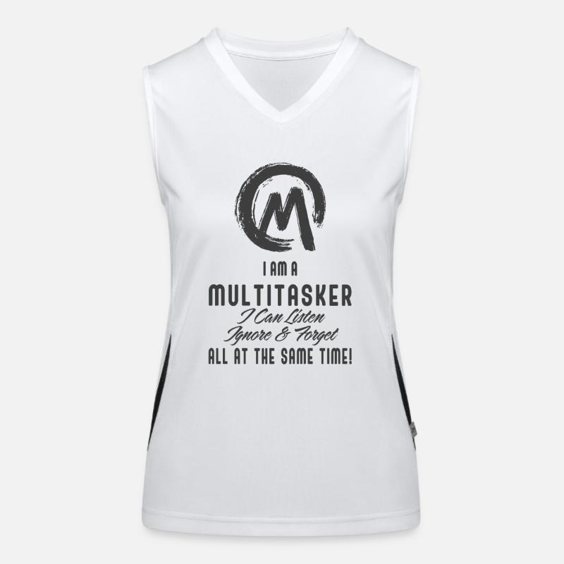 Je suis multitâche Débardeur respirant contrasté Femme