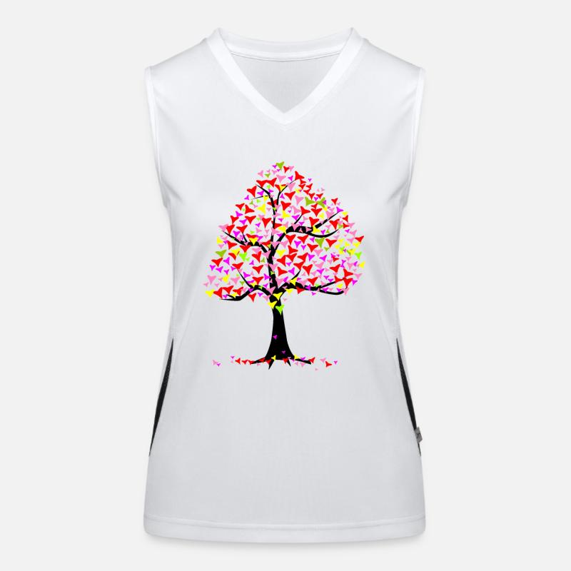 Arbre des cœurs d’été Débardeur respirant contrasté Femme