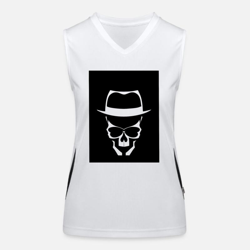 Mafia Skull Funktionelles Kontrast-Tank Top für Frauen
