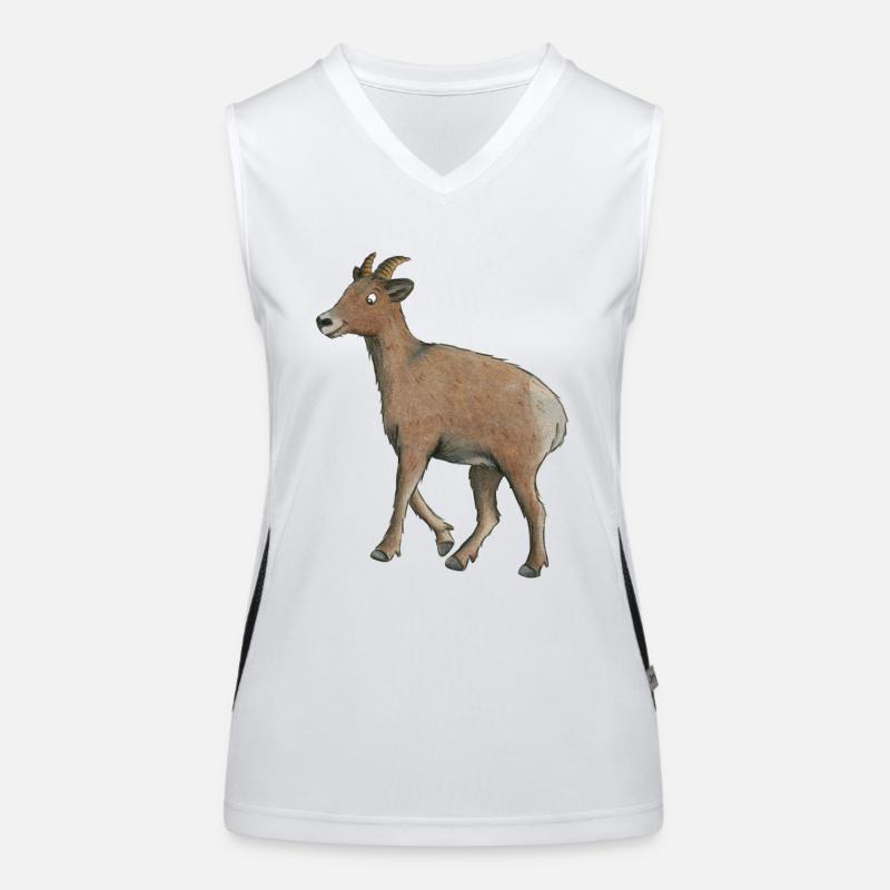 Bergziege Funktionelles Kontrast-Tank Top für Frauen