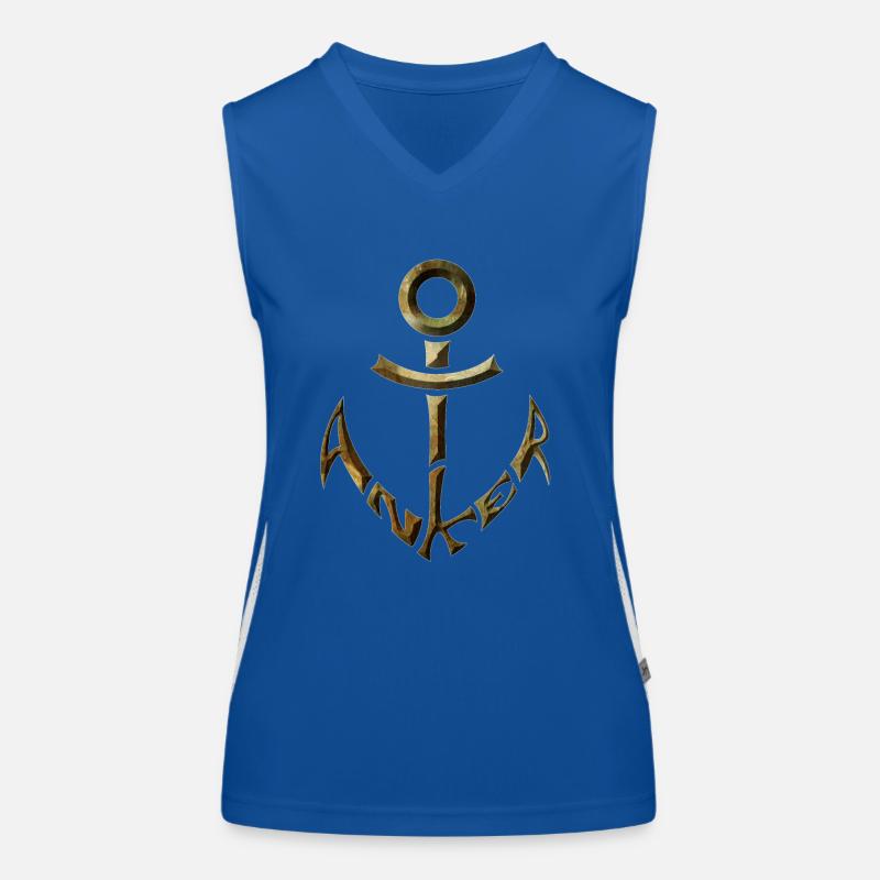 Anker Funktionelles Kontrast-Tank Top für Frauen