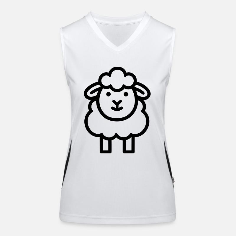 mouton Débardeur respirant contrasté Femme