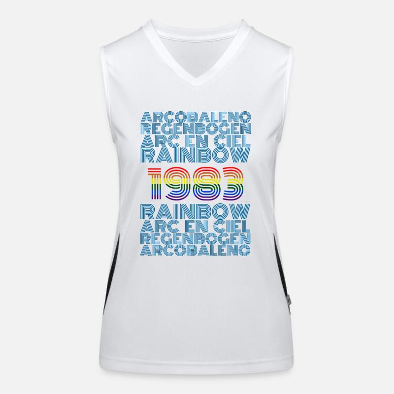 Rainbow 1983 Funktionelles Kontrast-Tank Top für Frauen