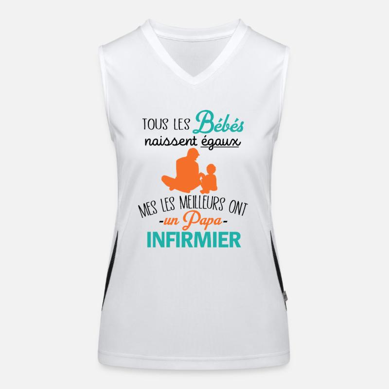 Die besten Babys haben einen Krankenschwester, Papa Funktionelles Kontrast-Tank Top für Frauen