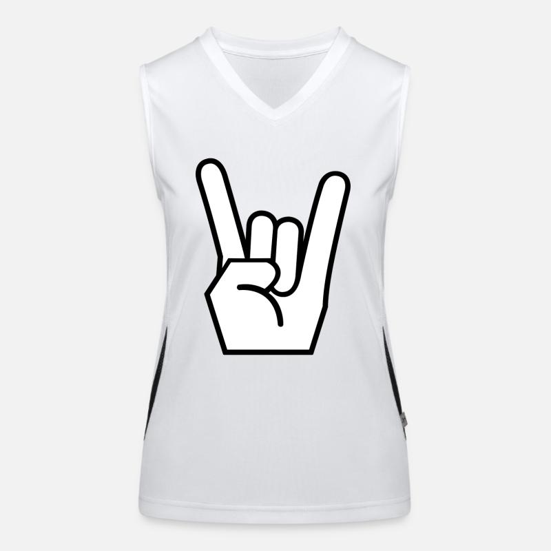 Rock & Roll Funktionelles Kontrast-Tank Top für Frauen