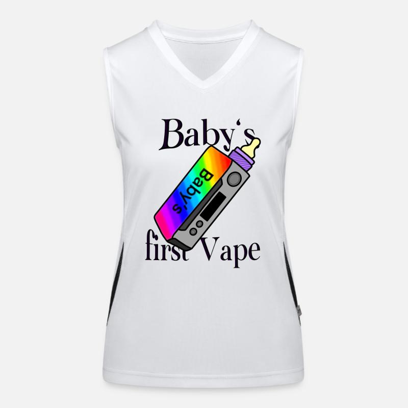 Babys first Vape Funktionelles Kontrast-Tank Top für Frauen