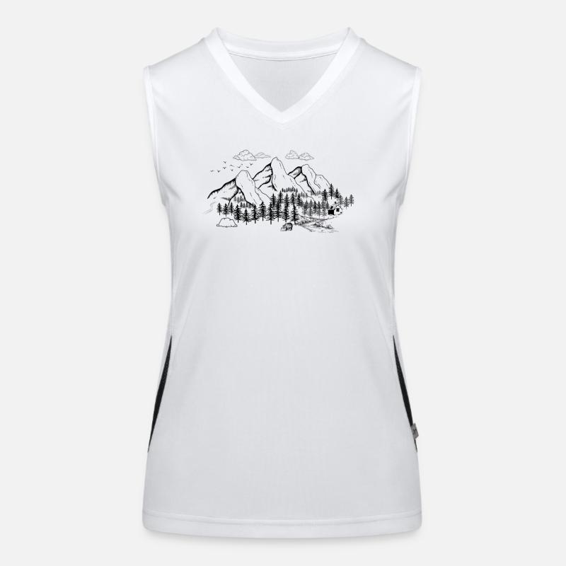 Mountain Forest Adventure Women's Functional Contrast Tank Top