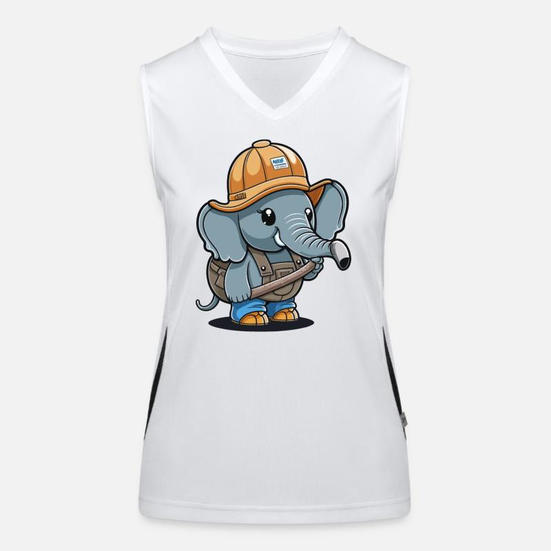 Elephant Builder Women's Functional Contrast Tank Top
