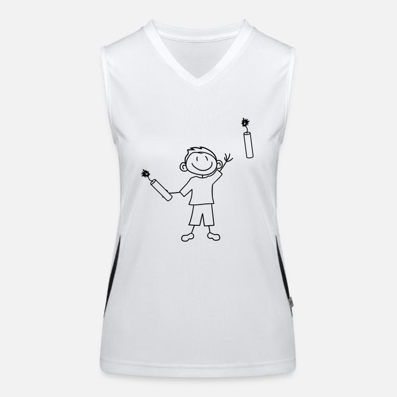 tnt dynamit nitro kuender bombe lancer explosion a Débardeur respirant contrasté Femme