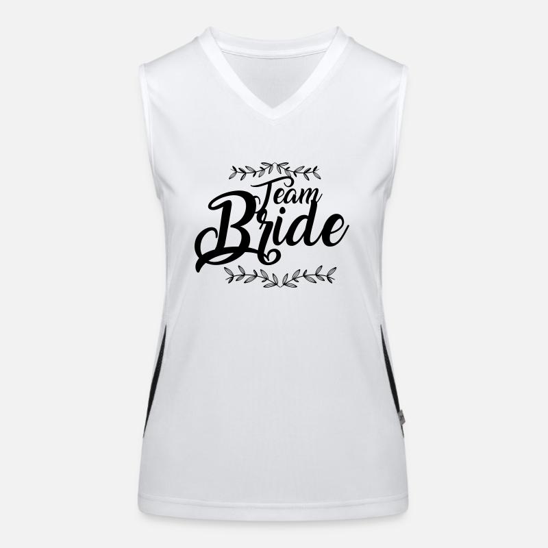 Team Braut , Bride Funktionelles Kontrast-Tank Top für Frauen