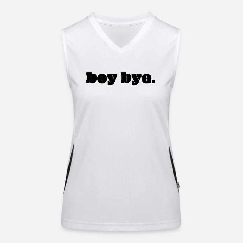 boy bye. Funktionelles Kontrast-Tank Top für Frauen