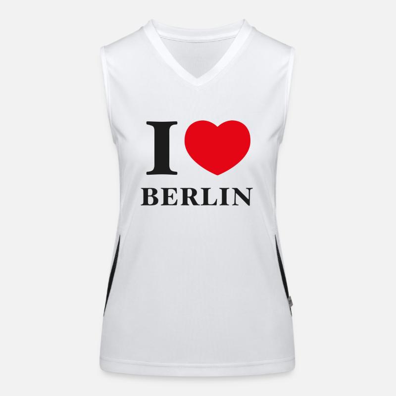 J’adore Berlin Débardeur respirant contrasté Femme