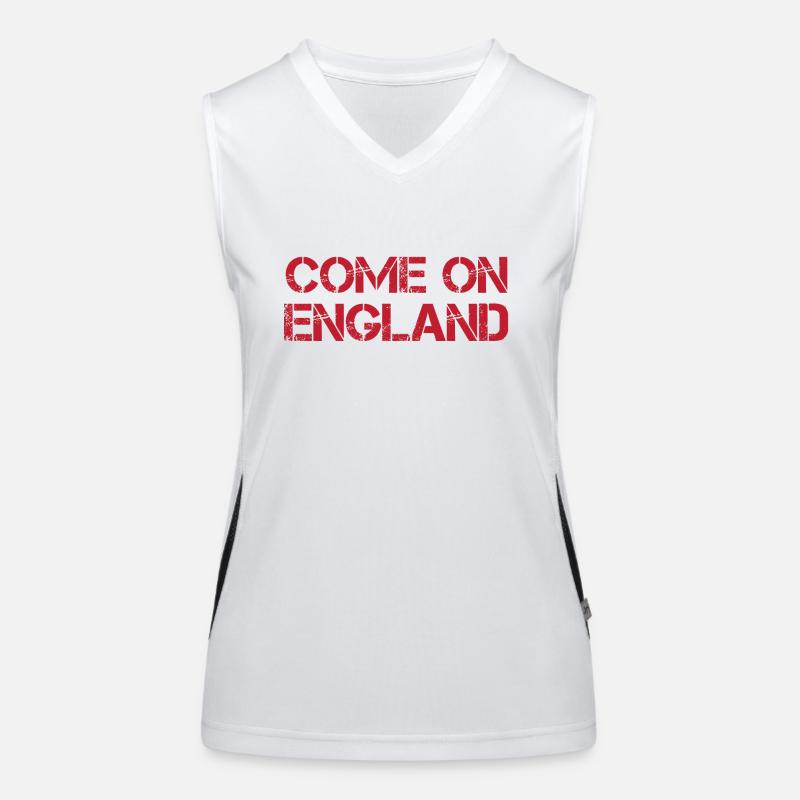 Come On England Women's Functional Contrast Tank Top