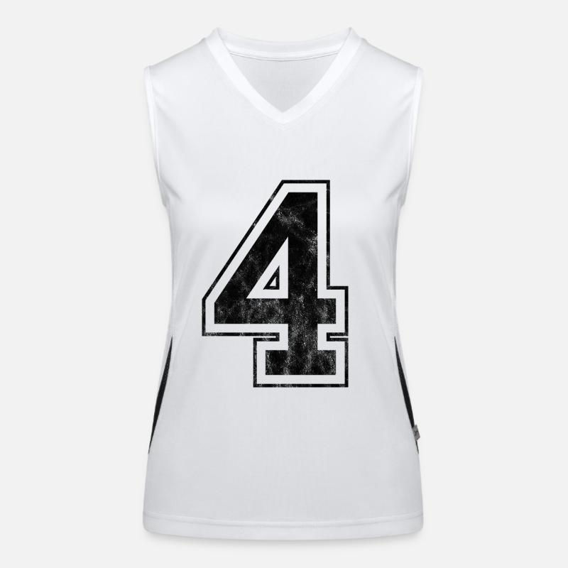 Nummer 4 Funktionelles Kontrast-Tank Top für Frauen