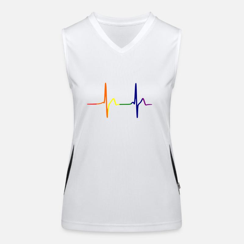 Frequenz Funktionelles Kontrast-Tank Top für Frauen