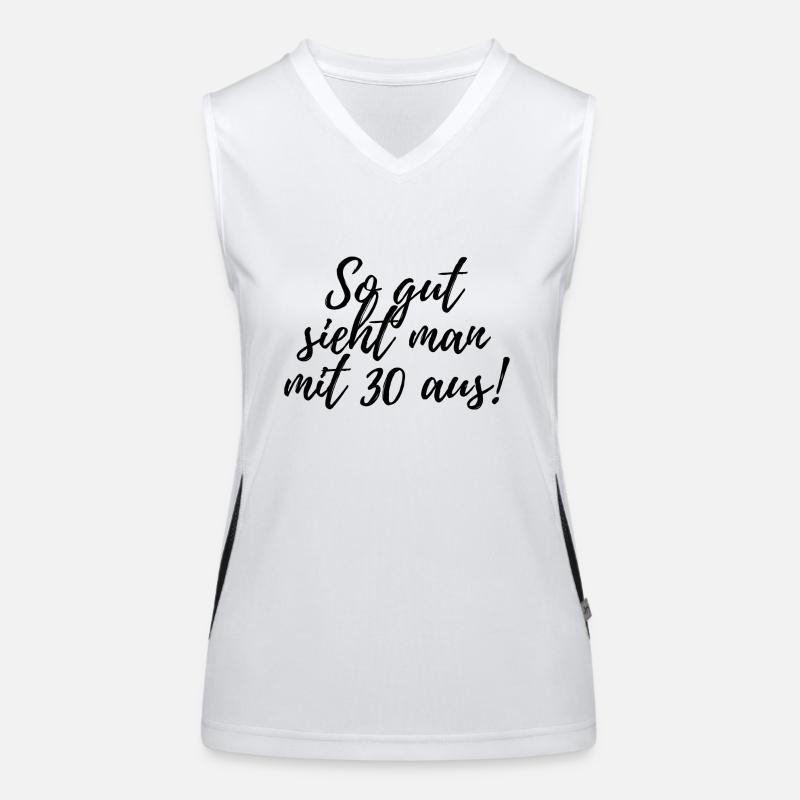 30th Birthday Women's Functional Contrast Tank Top