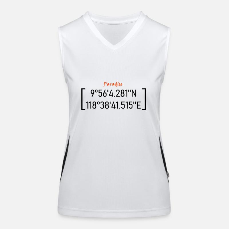 Paradies Funktionelles Kontrast-Tank Top für Frauen