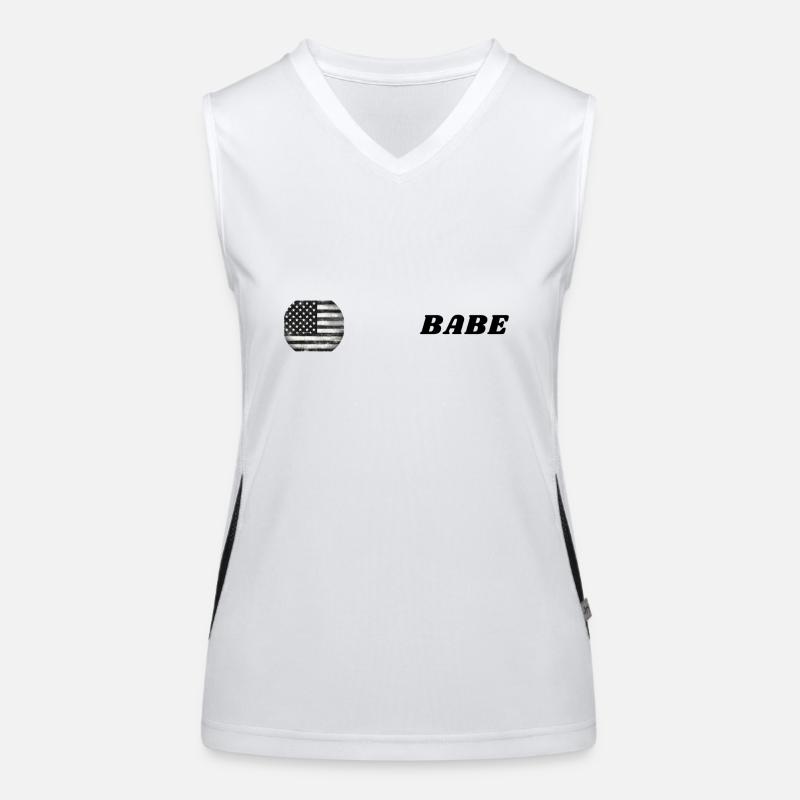 Étoiles vintage, rayures et bébé Débardeur respirant contrasté Femme