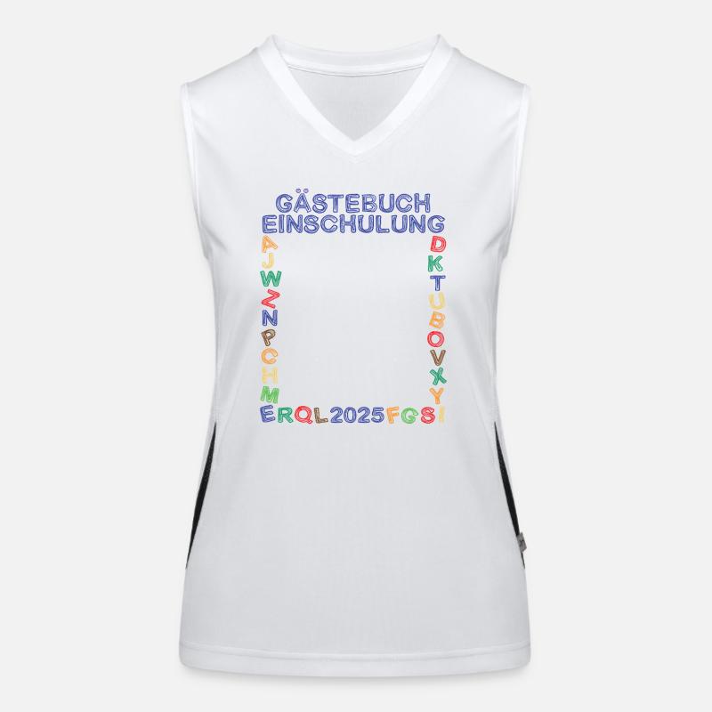 Gästebuch Einschulung 2025 Schulanfang Schulkinder Funktionelles Kontrast-Tank Top für Frauen