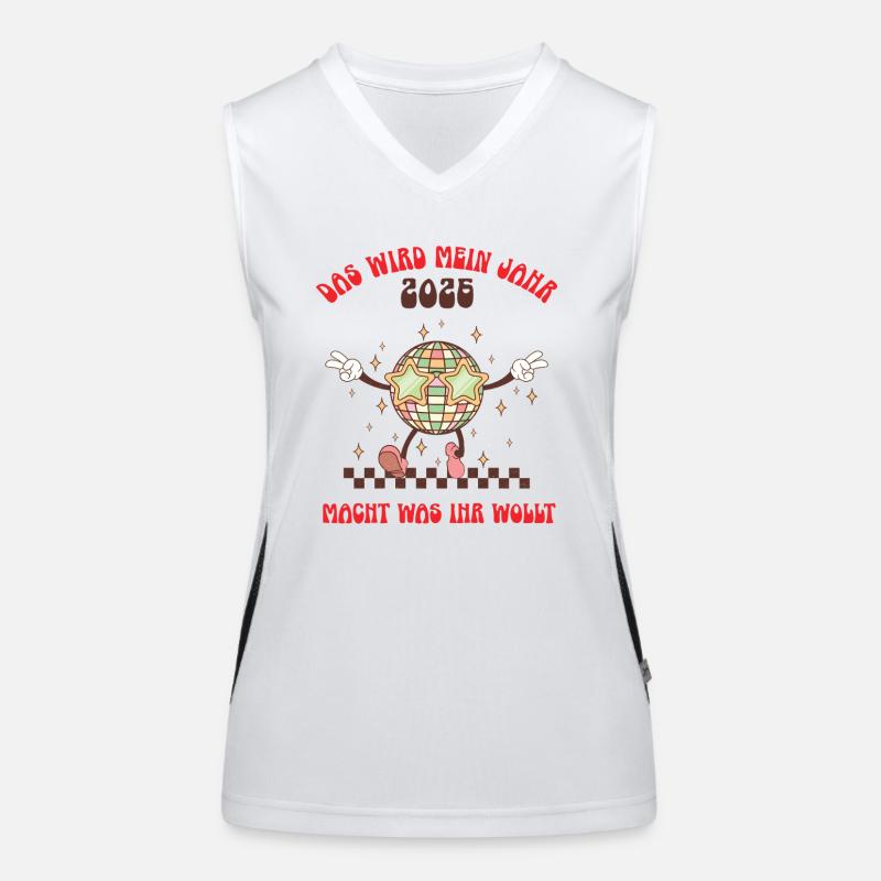 Das Wird Mein Jahr 2026 Neujahrsvorsatz Motivation Funktionelles Kontrast-Tank Top für Frauen